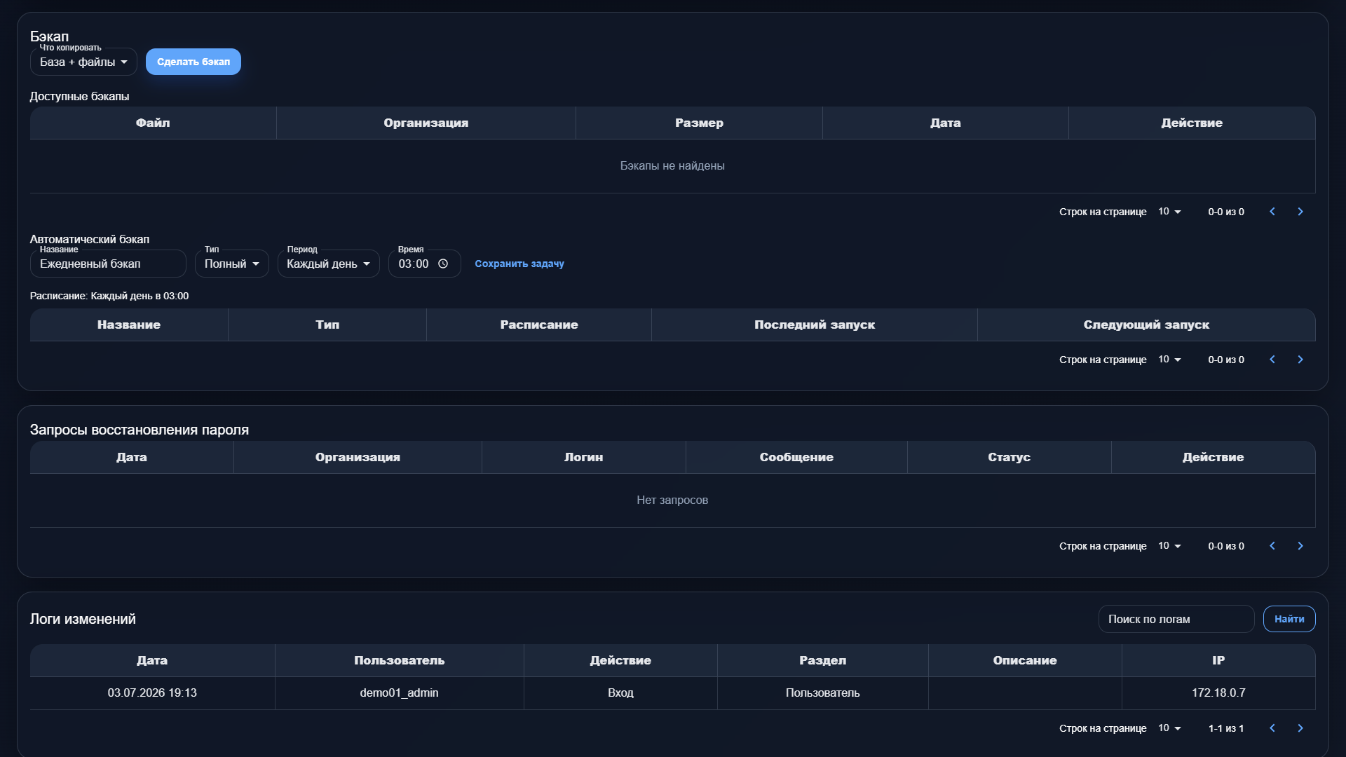 FAQ в PcShield CRM